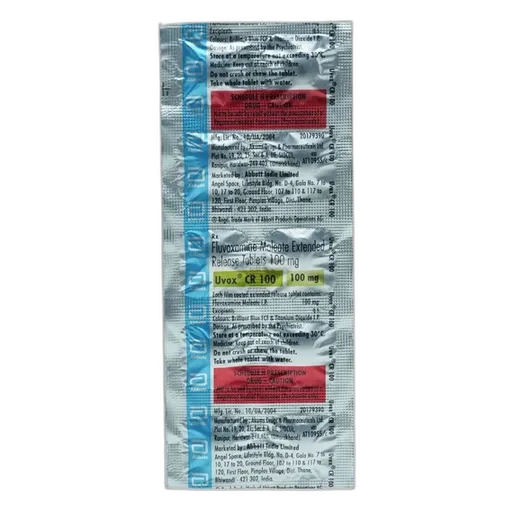 uvox cr 100mg tablet 10's